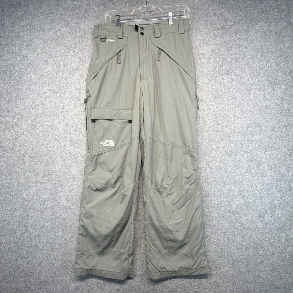 North Face Hyvent Ski Snow Cargo Pants Men's M Gray Snowboard Baggy Sportswear